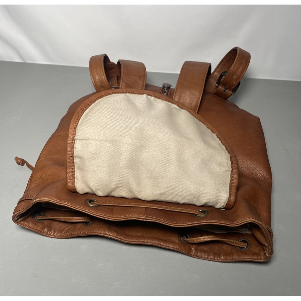 Boulder Ridge Backpack Cowhide Leather Rucksack Bag - Picture 12 of 14